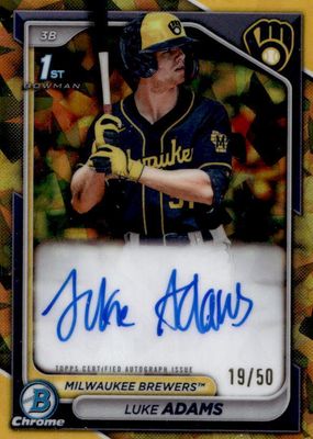 2024 Bowman Sapphire Edition #BSPA-LA Chrome Prospect Auto - Gold /50 (1st)
