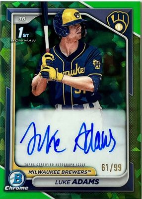 2024 Bowman Sapphire Edition #BSPA-LA Chrome Prospect Auto - Green /99 (1st)