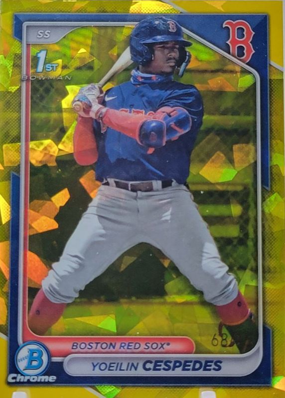 Yoeilin Cespedes 2024 Bowman Sapphire Edition #BCP-139 Yellow /75 (1st) PSA 10