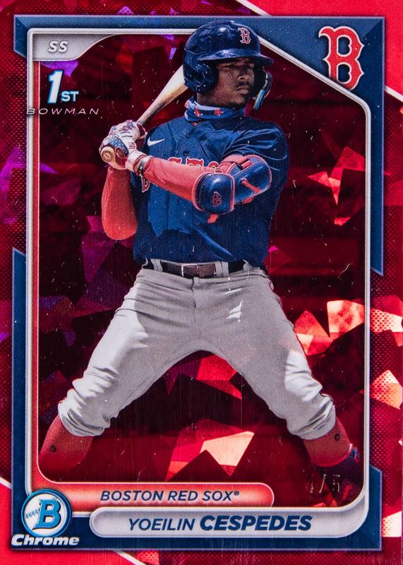 Yoeilin Cespedes 2024 Bowman Sapphire Edition #BCP-139 Red /5 (1st) PSA 10