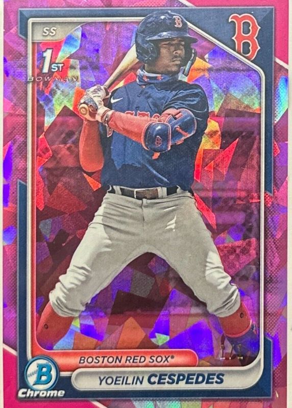 Yoeilin Cespedes 2024 Bowman Sapphire Edition #BCP-139 Padparadscha /1 (1st) PSA 10