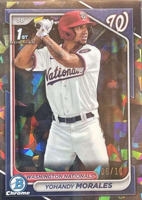 Yohandy Morales 2024 Bowman Sapphire Edition #BCP-52 Black /10 (1st) RAW