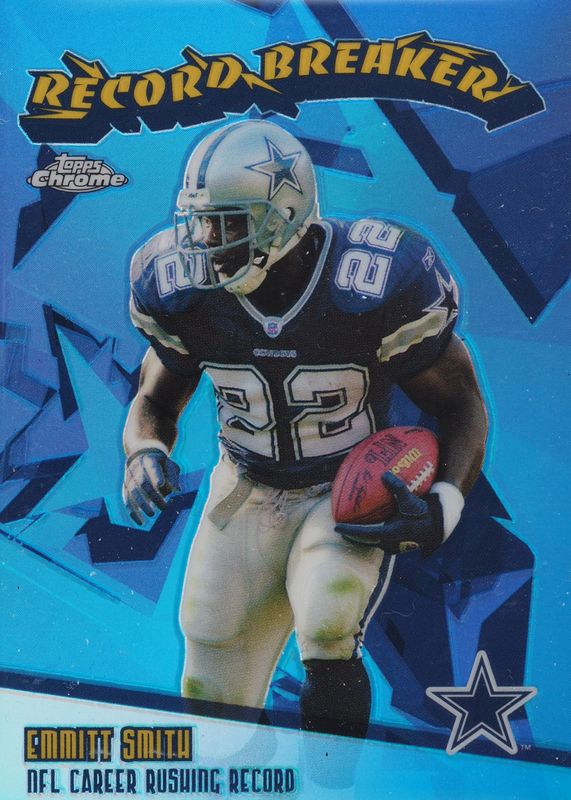 Emmitt Smith 2003 Topps Chrome #RB9 Record Breakers - Refractor /100 SGC 10