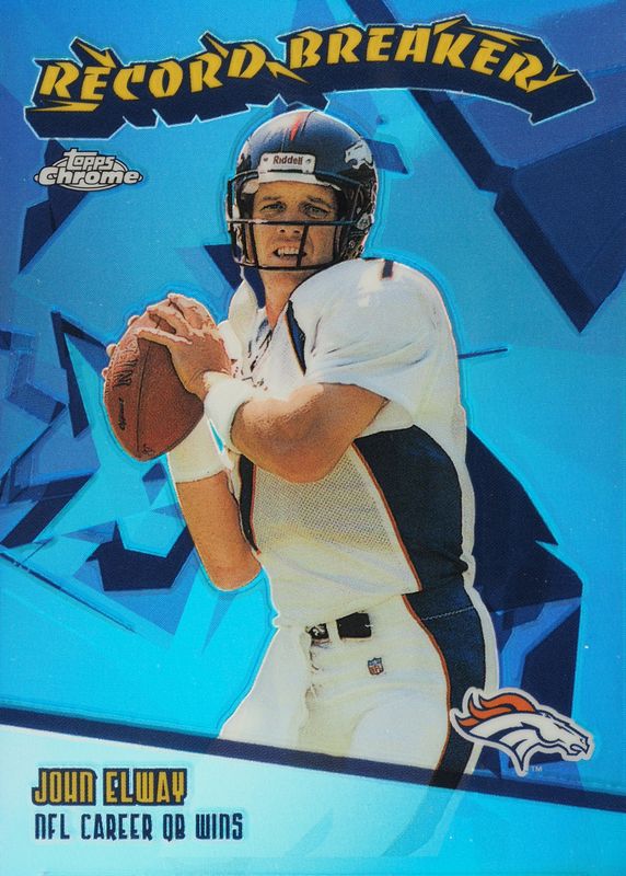 John Elway 2003 Topps Chrome #RB15 Record Breakers - Refractor /100 SGC 9