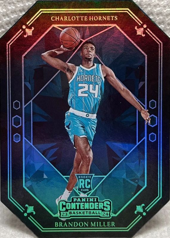 Brandon Miller 2023 Contenders #22 Crown Jewels /(SSP) Rookie SGC 10