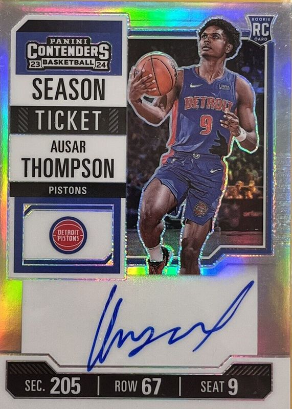 Ausar Thompson 2023 Contenders #133 Rookie Ticket Auto - Premium Rookie SGC 10