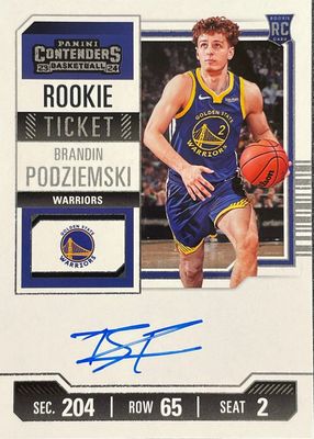 2023 Contenders #122 Rookie Ticket Auto