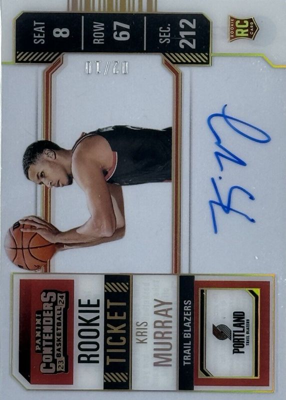 2023 Contenders #125 Rookie Ticket Auto - Clear Ticket /10