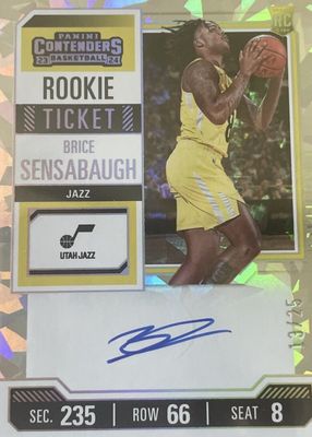 Brice Sensabaugh 2023 Contenders #132 Rookie Ticket Auto Price 