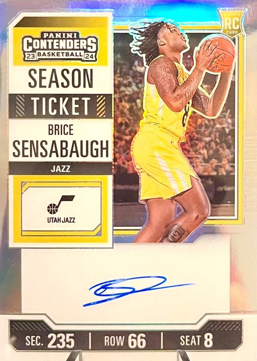 Brice Sensabaugh 2023 Contenders #132 Rookie Ticket Auto - Premium 