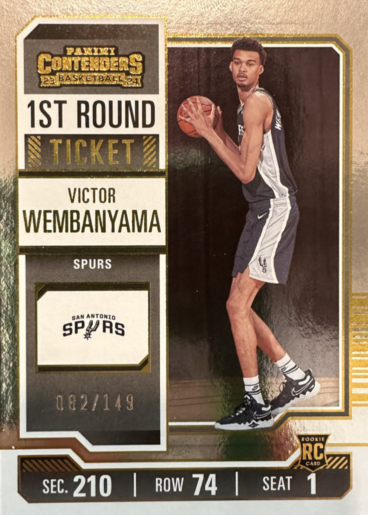Victor Wembanyama 2023 Contenders #11 First Round Ticket /149 