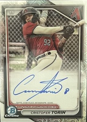 2024 Bowman Mega Box #BMA-CT Chrome Prospect Auto