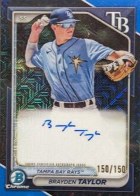 2024 Bowman Mega Box #BMA-BT Chrome Prospect Auto - Blue Refractor /150