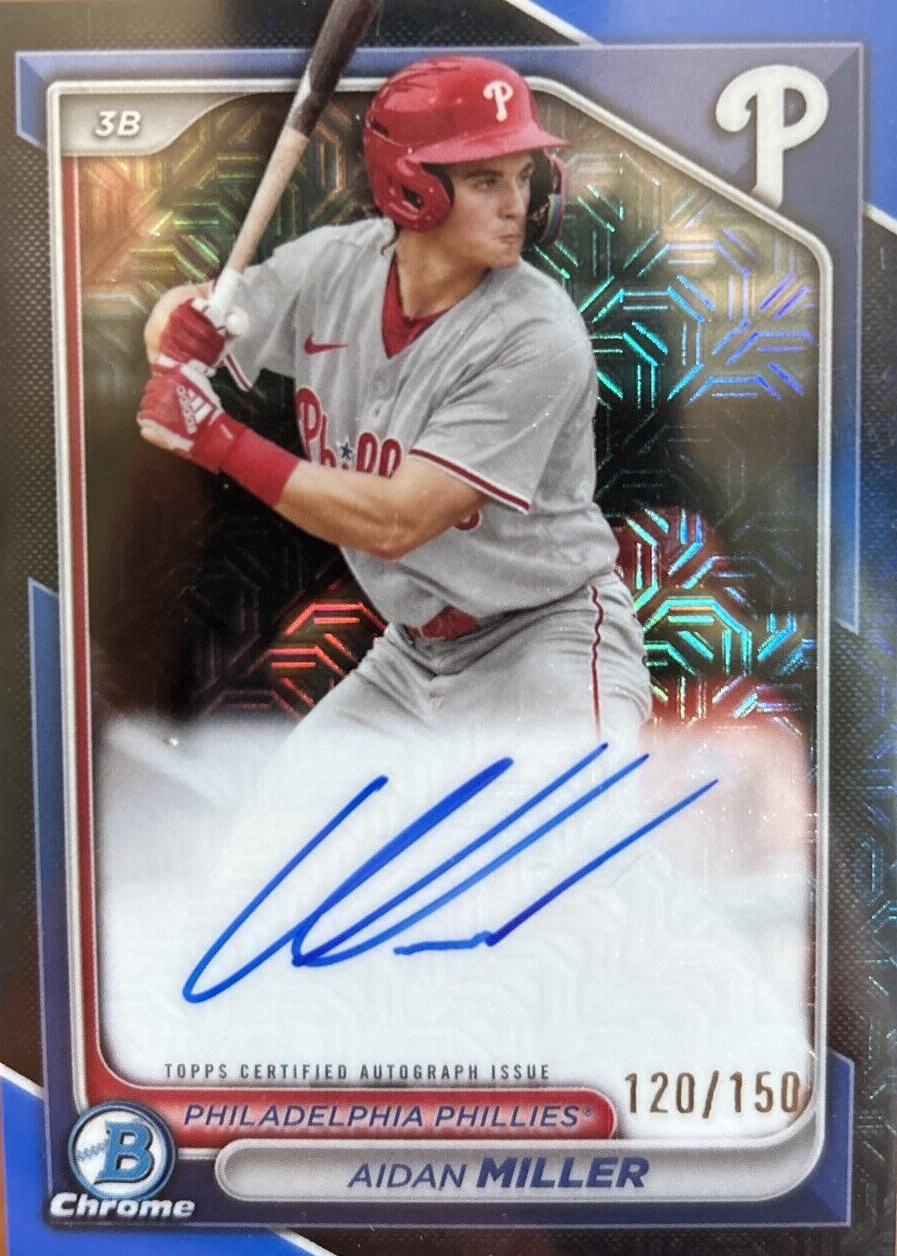 Aidan Miller 2024 Bowman Mega Box #BMA-AM Chrome Prospect