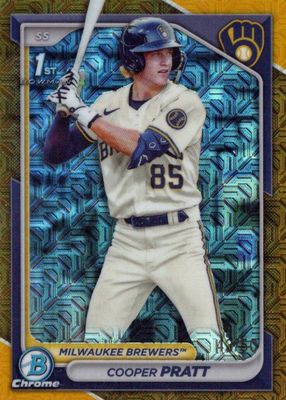 2024 Bowman Mega Box #BCP-137 Chrome Prospects - Gold Refractor /50 (1st)