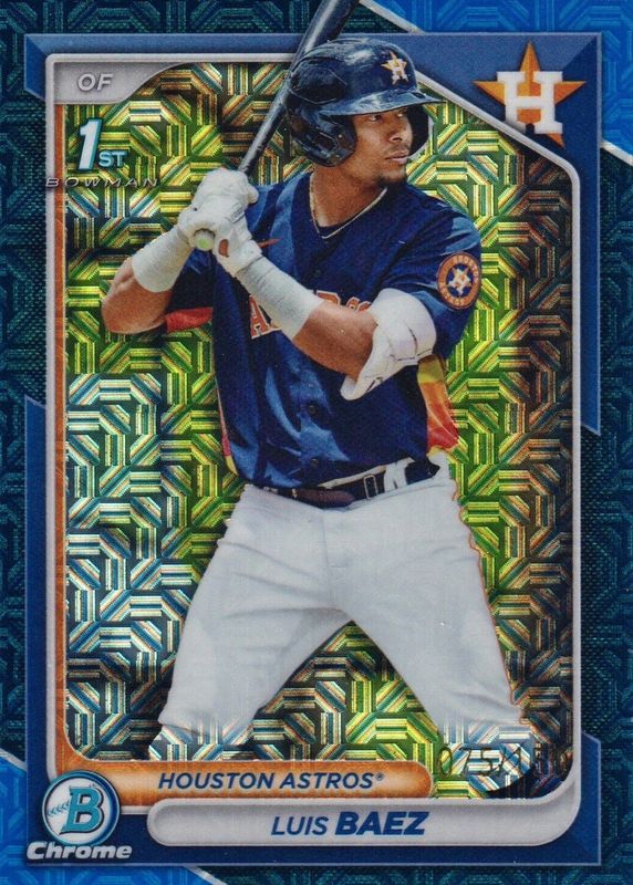 Luis Baez 2024 Bowman Mega Box #BCP-66 Chrome Prospects - Blue Refractor /150 (1st) PSA 10