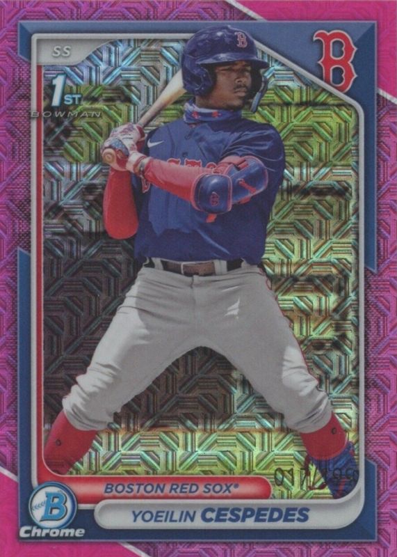 Yoeilin Cespedes 2024 Bowman Mega Box #BCP-139 Chrome Prospects - Pink Refractor /199 (1st) PSA 10