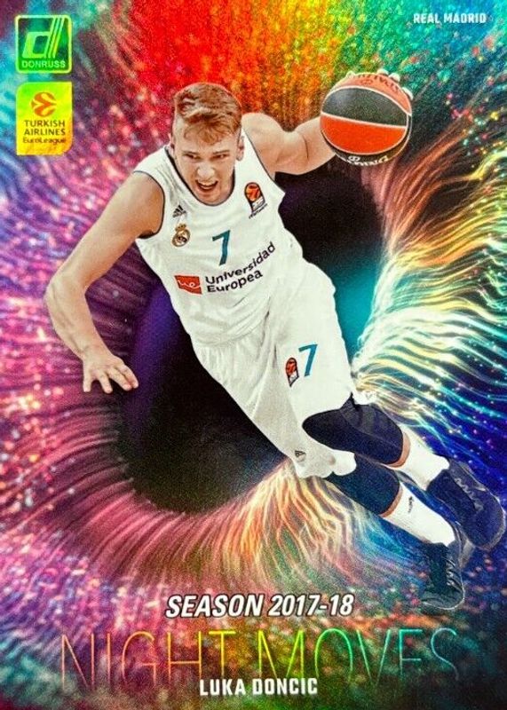 Luka Doncic 2023 Donruss EuroLeague #4 Night Moves /(SSP) BGS 8.5