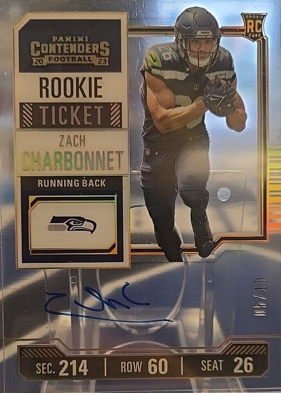 2023 Contenders #141 Rookie Ticket Auto - Clear Ticket /10