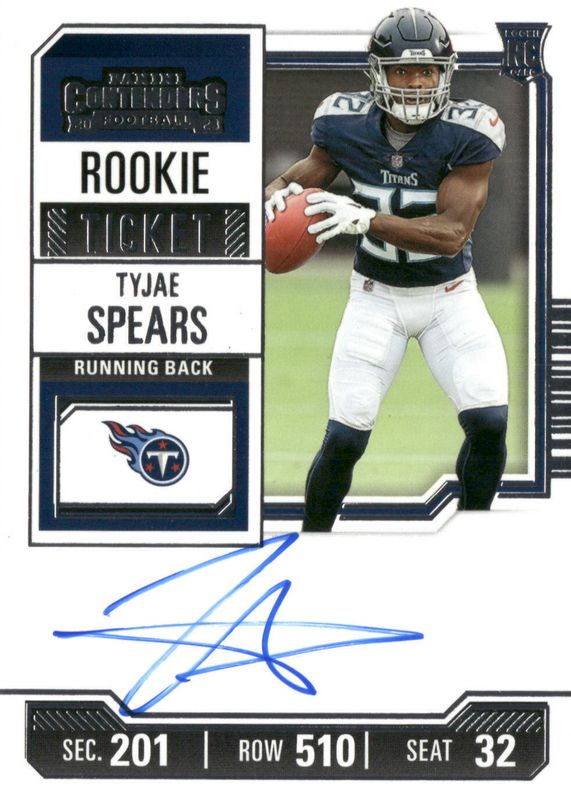 Tyjae Spears 2023 Contenders #137 Rookie Ticket Auto PSA 10