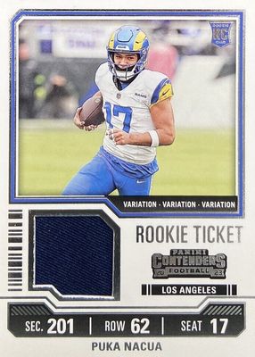 2023 Contenders #TS13V Rookie Ticket Swatches Variation