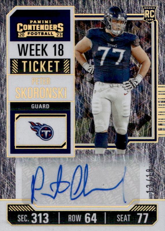 2023 Contenders #257 Rookie Ticket Auto - Week 18 /18