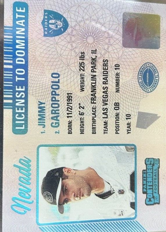 2023 Contenders #19 License to Dominate /(SSP)