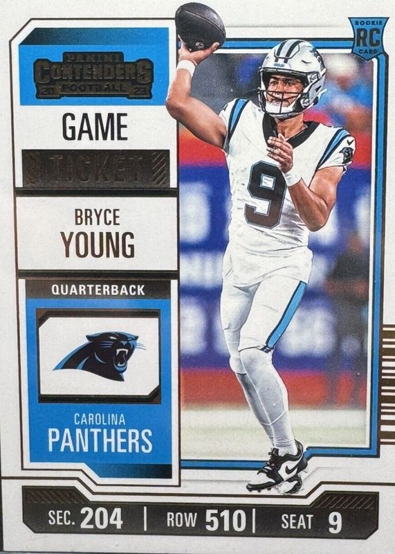 Bryce Young 2023 Contenders #15 Bronze Game Ticket Rookie RAW