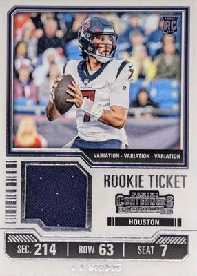 2023 Contenders #TS42V Rookie Ticket Swatches Variation