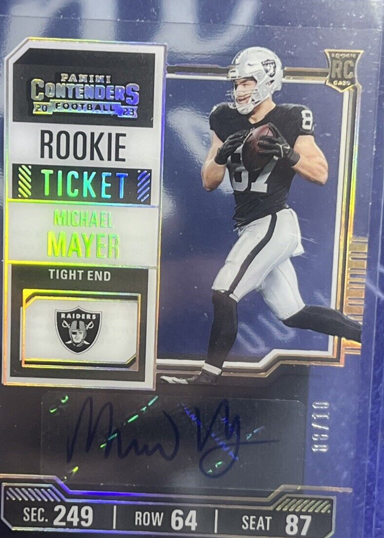 Michael Mayer 2023 Contenders #187 Rookie Ticket Auto