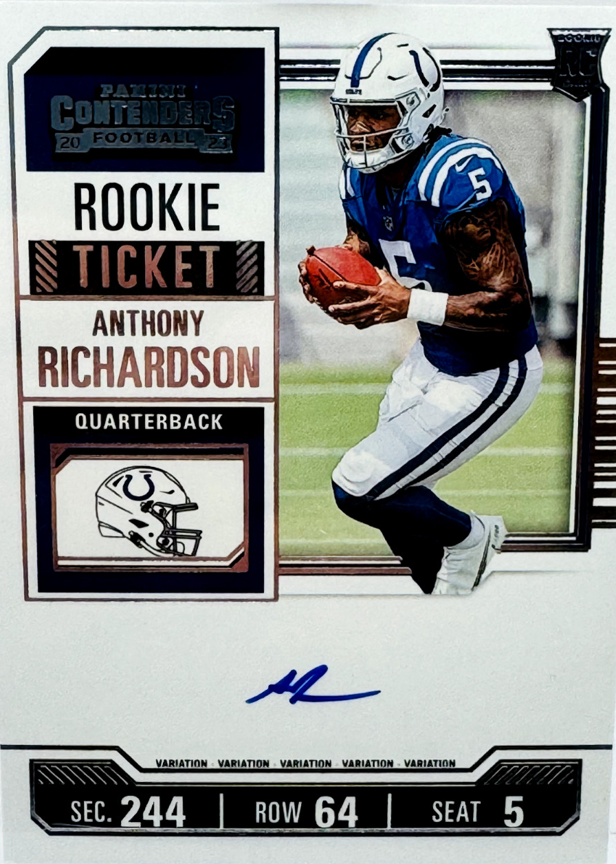 Anthony Richardson auto RC ルーキー 2024 Leaf Sports Heroes ANTHONY RICHARDSON RC Rookie Auto