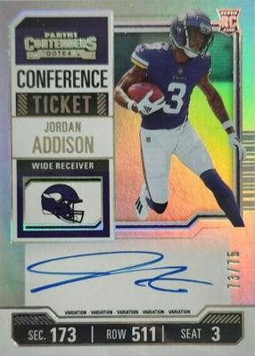 2023 Contenders #120 Rookie Ticket Auto Variation - Conference Ticket /75