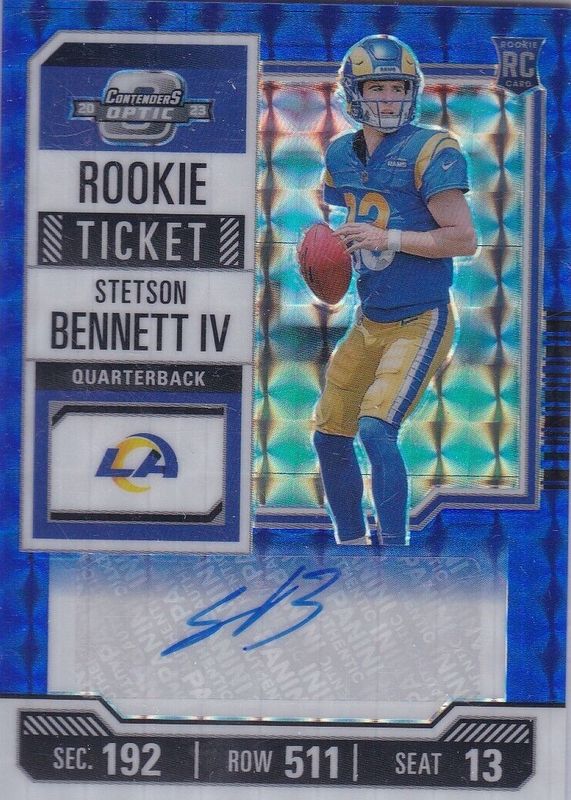 Stetson Bennett IV 2023 Contenders #133 Rookie Ticket Auto Rookie BGS 9.5