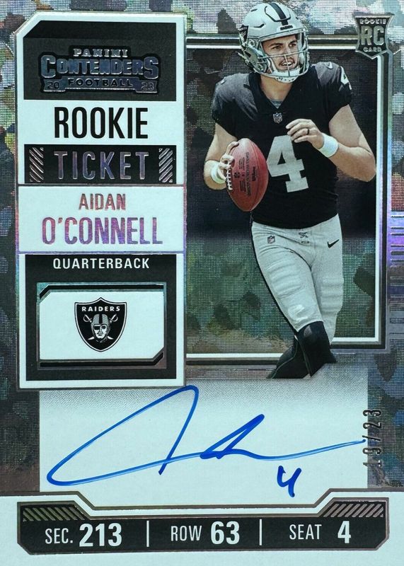 2023 Contenders #101 Rookie Ticket Auto - Cracked Ice Ticket /23