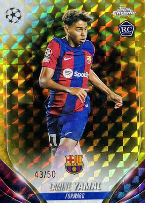 2023 Topps Chrome UEFA Club Competitions #64 Gold Refractor /50