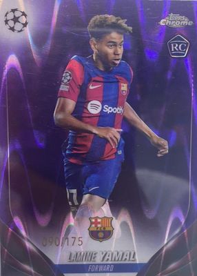 2023 Topps Chrome UEFA Club Competitions #64 Purple RayWave Refractor /175