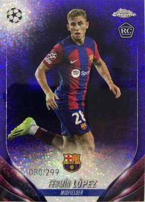 2023 Topps Chrome UEFA Club Competitions #38 Violet Speckle Refractor /299