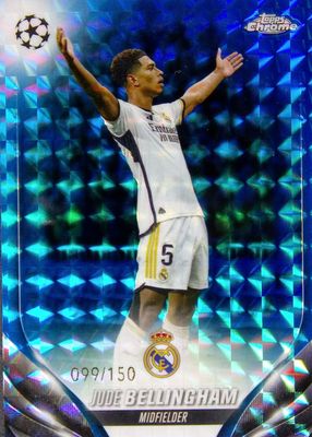 2023 Topps Chrome UEFA Club Competitions #112 Blue Geometric Refractor /150