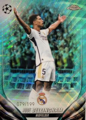2023 Topps Chrome UEFA Club Competitions #112 Aqua Wave Refractor /199