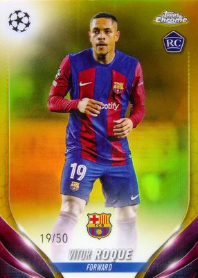 2023 Topps Chrome UEFA Club Competitions #28 Gold Refractor /50