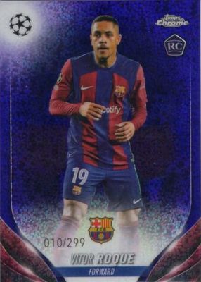2023 Topps Chrome UEFA Club Competitions #28 Violet Speckle Refractor /299