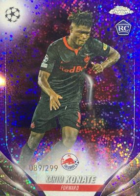 2023 Topps Chrome UEFA Club Competitions #30 Violet Speckle Refractor /299