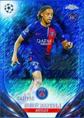 2023 Topps Chrome UEFA Club Competitions #69 Blue Shimmer Refractor /150