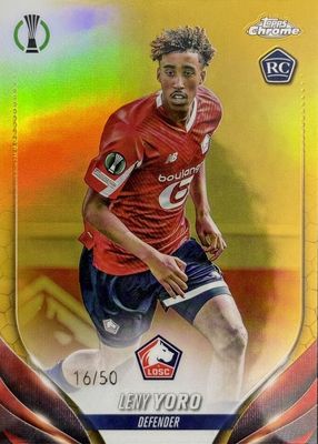 2023 Topps Chrome UEFA Club Competitions #154 Gold Refractor /50