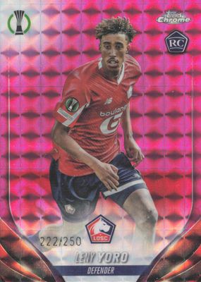 2023 Topps Chrome UEFA Club Competitions #154 Pink Geometric Refractor /250
