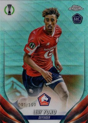 2023 Topps Chrome UEFA Club Competitions #154 Aqua Wave Refractor /199