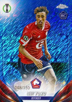 2023 Topps Chrome UEFA Club Competitions #154 Blue Shimmer Refractor /150