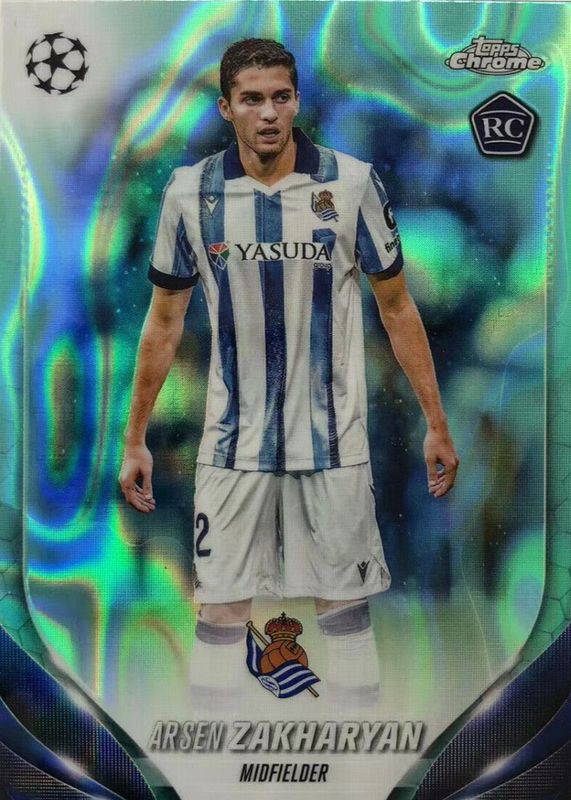 2023 Topps Chrome UEFA Club Competitions #141 Aqua Lava Refractor