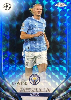 2023 Topps Chrome UEFA Club Competitions #39 Blue Geometric Refractor /150