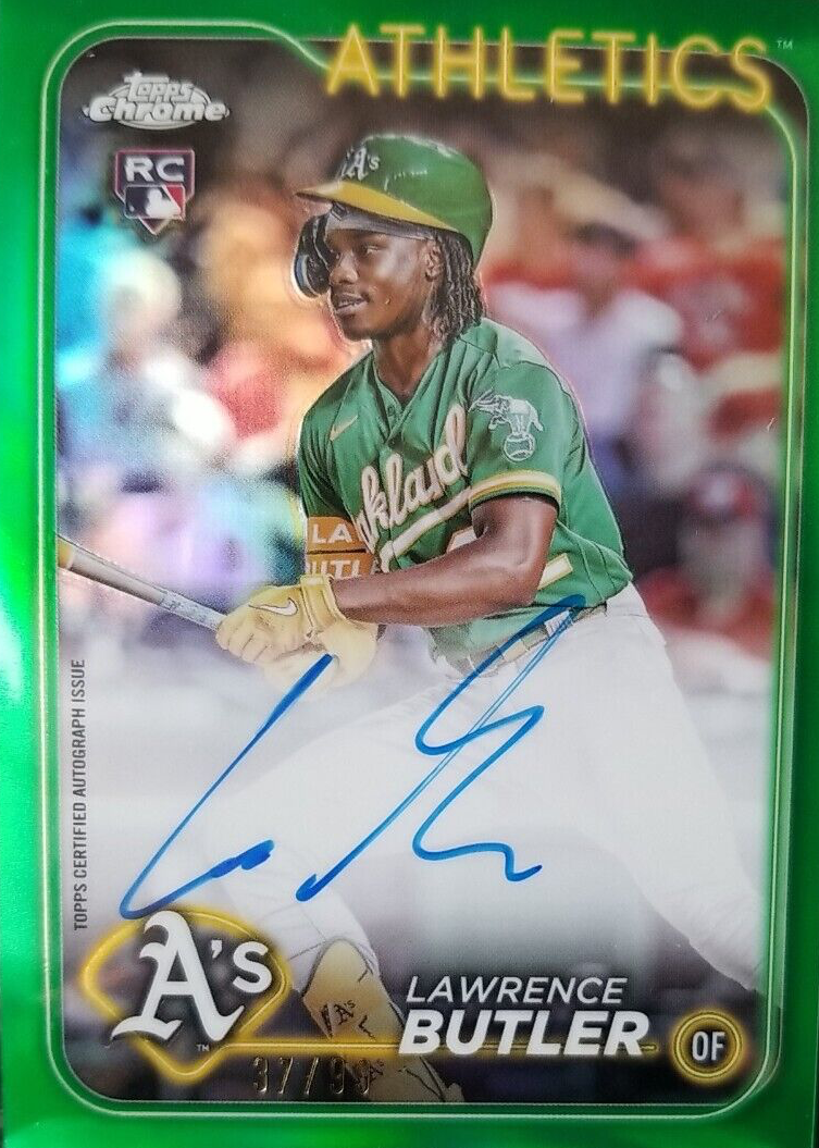 Lawrence Butler 2024 Topps Chrome #RA-LBU Rookie Autographs